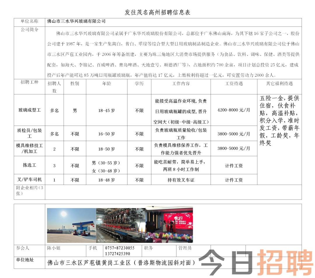 胶南海滨工业园最新招聘信息概览